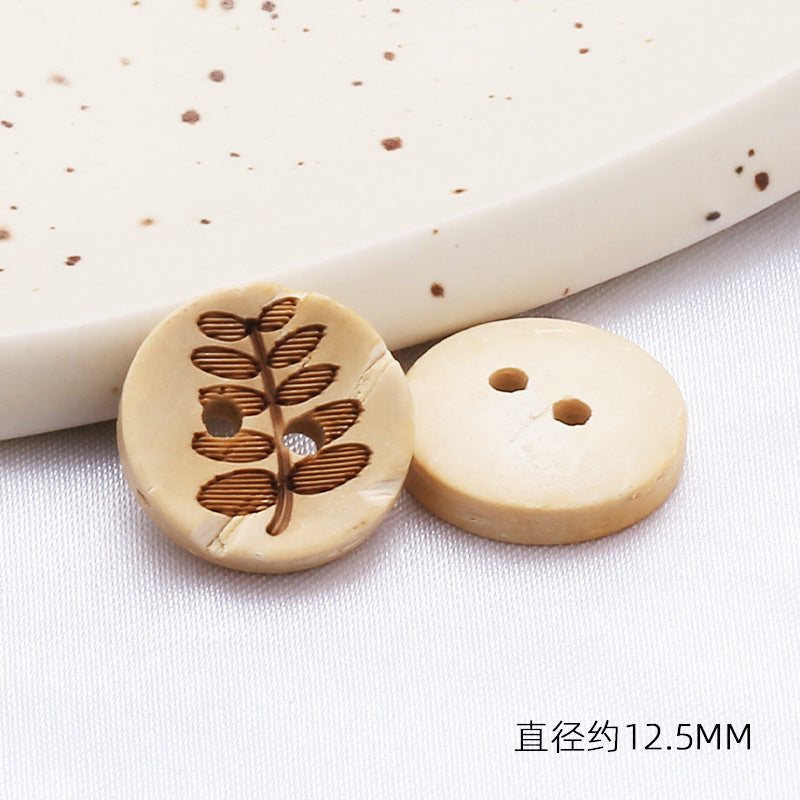 Stock Garment Accessories Sewing Coconut Button Natural Coconut Buttons-61