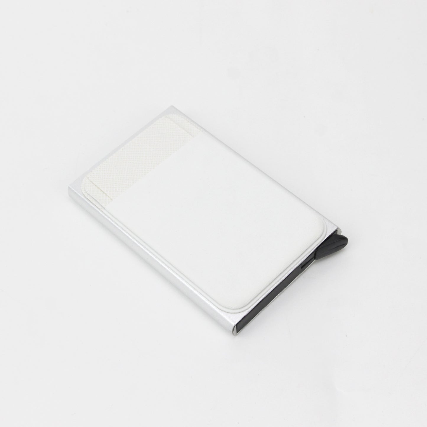 Men's PU Automatic Pop-up Card Holder with Aluminum Box RFID Metal European and American Style Card Case