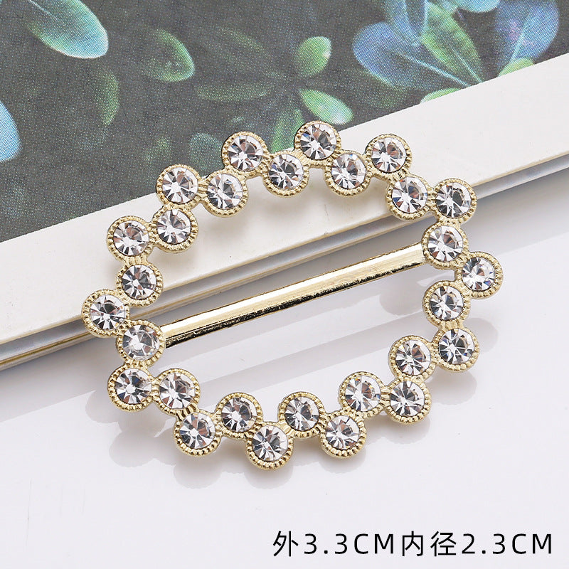 Silk Scarf Waist Tightening Buckle Clothing Accessories Buckle Adjustable Buckle-14