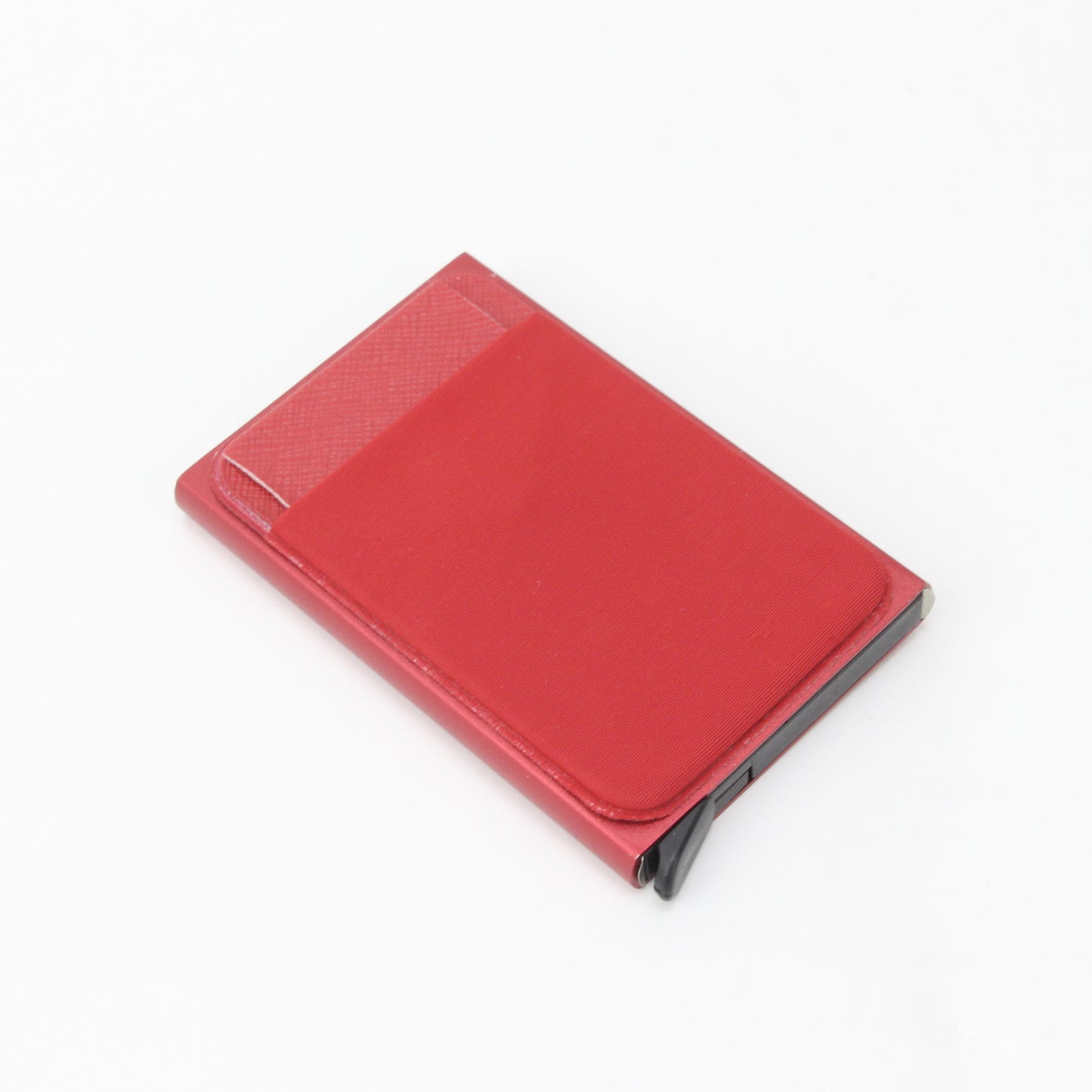 Men's PU Automatic Pop-up Card Holder with Aluminum Box RFID Metal European and American Style Card Case