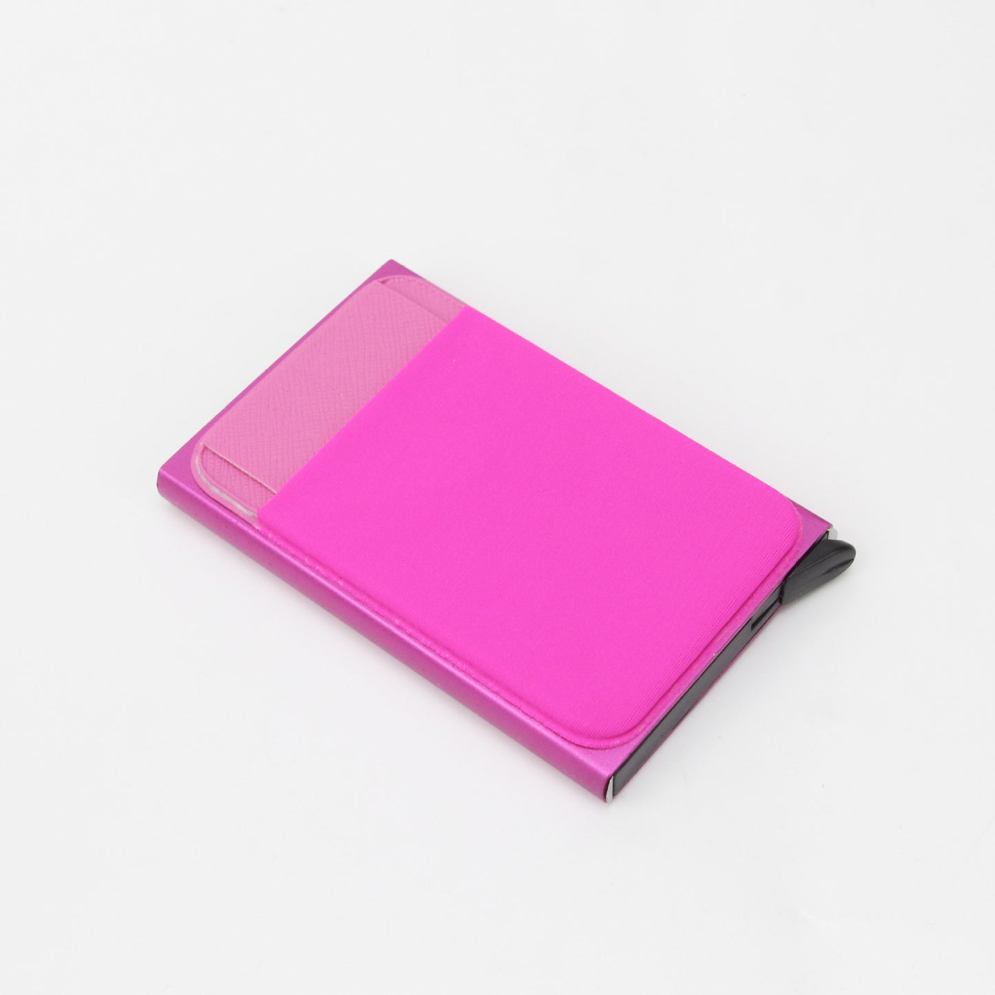 Men's PU Automatic Pop-up Card Holder with Aluminum Box RFID Metal European and American Style Card Case