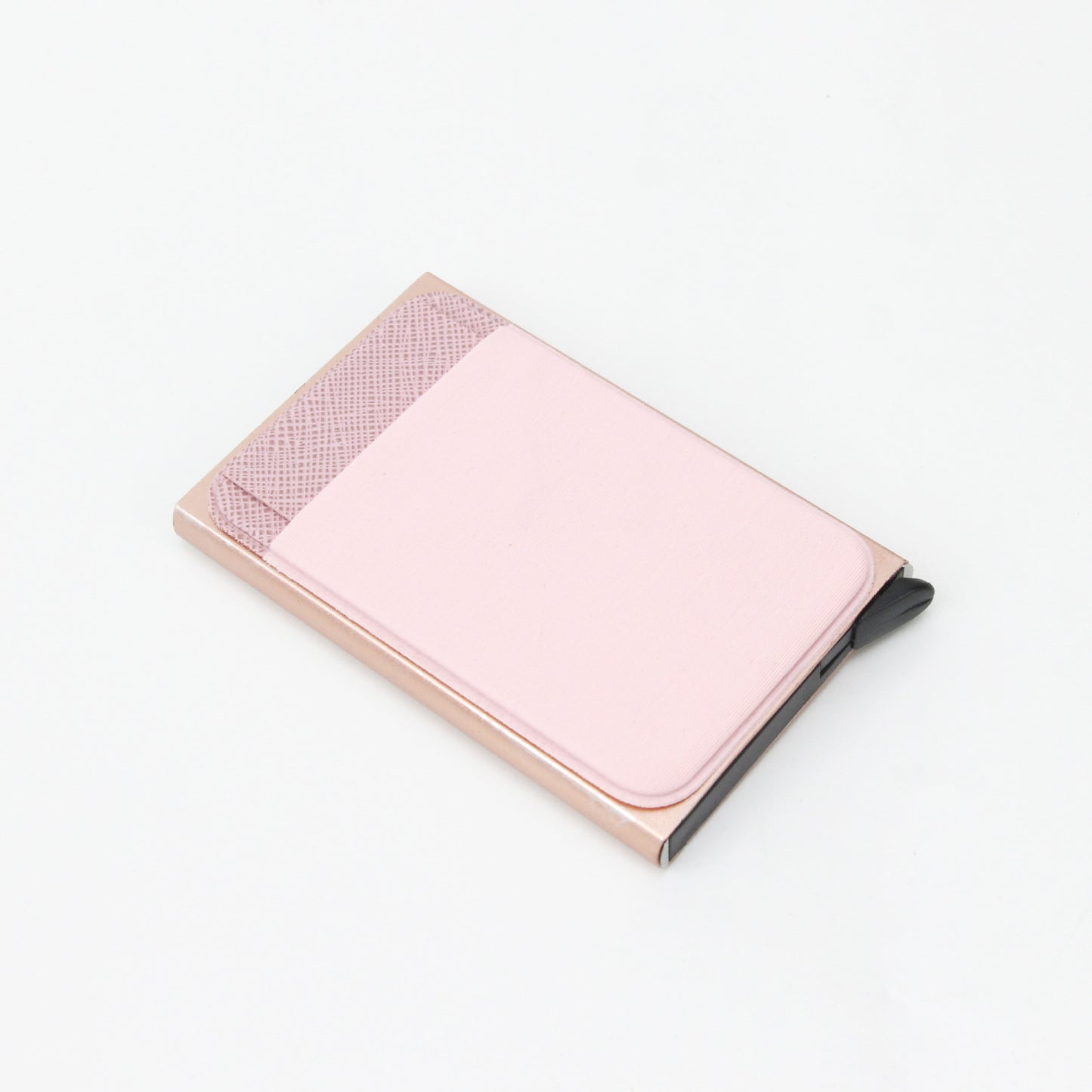 Men's PU Automatic Pop-up Card Holder with Aluminum Box RFID Metal European and American Style Card Case