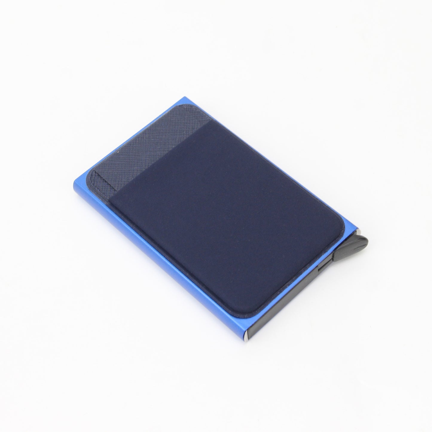 Men's PU Automatic Pop-up Card Holder with Aluminum Box RFID Metal European and American Style Card Case
