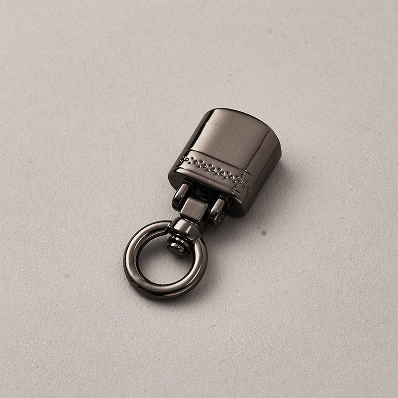 Keychain Keyring PU Leather accessories snap hooks with Key ring personalized promotional metal keychain-14