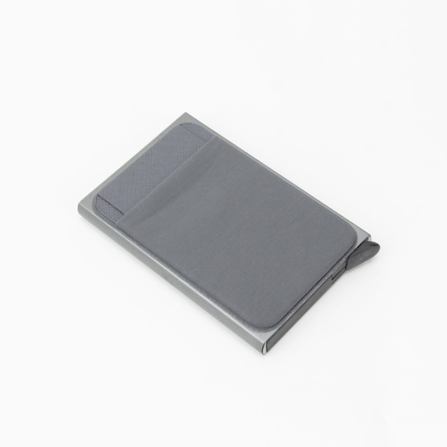 Men's PU Automatic Pop-up Card Holder with Aluminum Box RFID Metal European and American Style Card Case