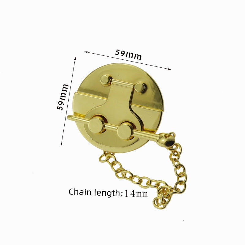 Bag Accessories Insert Locks Buckle Purse Clasp Bag Chain Locks Wooden Box Lock -141
