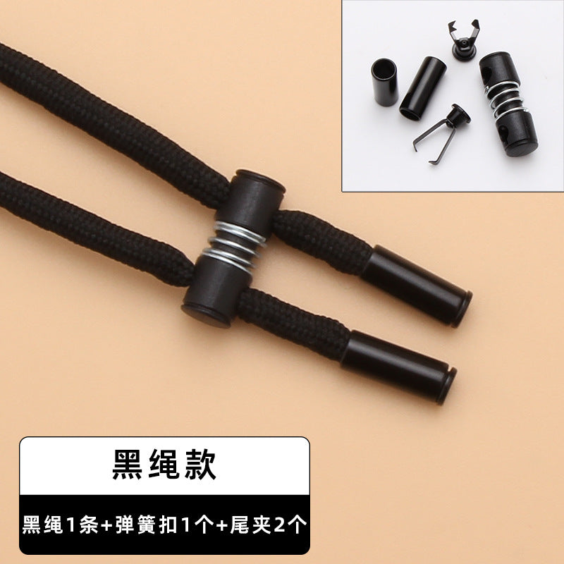 Custom Zinc Alloy Engraved Custom Bell Stopper Metal Drawstring Rope Cord End Lock Stopper-143