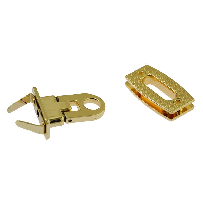 Factory wholesale high quality custom leather bag twist bag accessories clasp lock lead free metal clip lock for lady -145