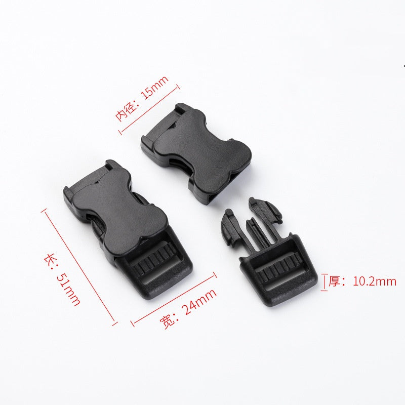 Environmentally Friendly Plastic Cross Thickened Webbing Side Release Buckle Luggage Travel Backpack Accessories-145
