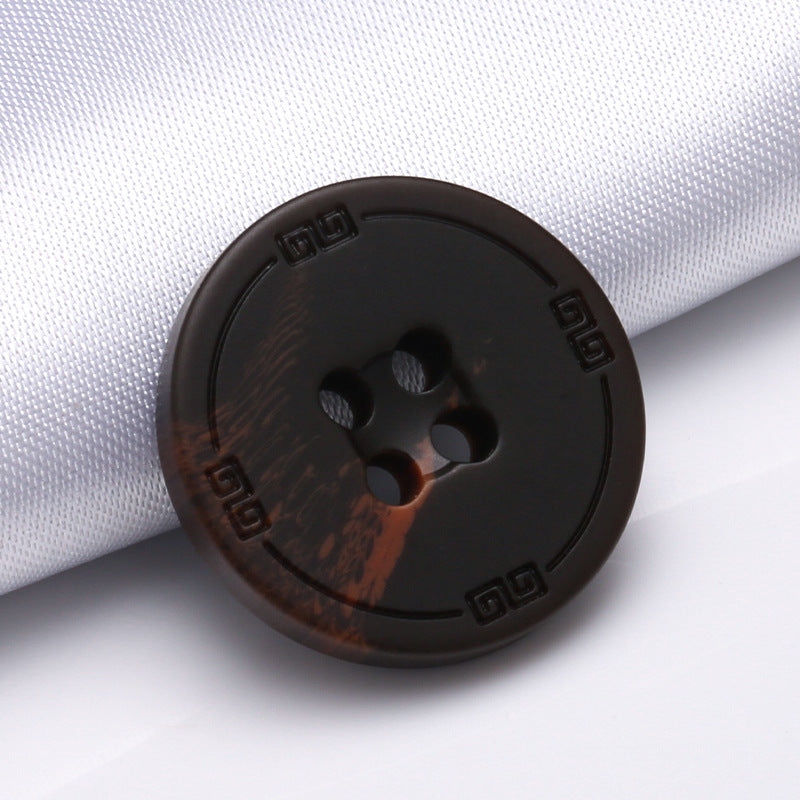 Custom Eco Friendly Wide Thin Edge Chef Jacket Buttons Fire Resistant Recycle Buttons for Clothing-147