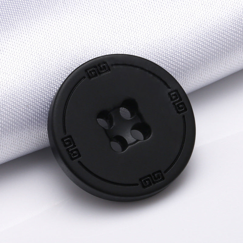 Custom Eco Friendly Wide Thin Edge Chef Jacket Buttons Fire Resistant Recycle Buttons for Clothing-147