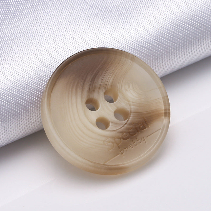 Custom Eco Friendly Wide Thin Edge Chef Jacket Buttons Fire Resistant Recycle Buttons for Clothing-147