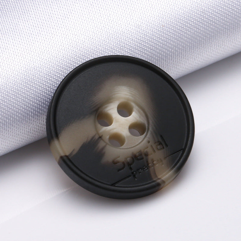 Custom Eco Friendly Wide Thin Edge Chef Jacket Buttons Fire Resistant Recycle Buttons for Clothing-147