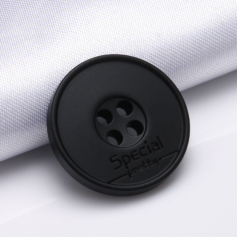 Custom Eco Friendly Wide Thin Edge Chef Jacket Buttons Fire Resistant Recycle Buttons for Clothing-147