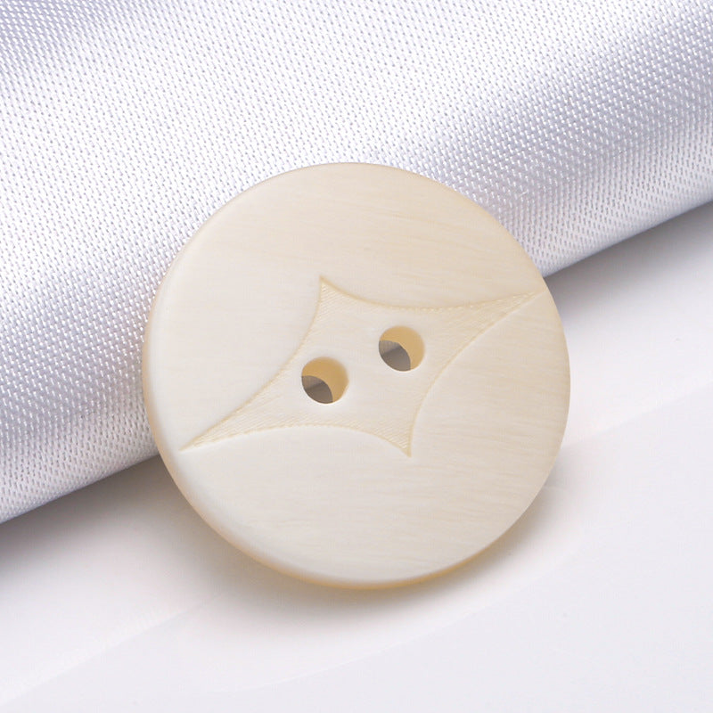 Custom Eco Friendly Wide Thin Edge Chef Jacket Buttons Fire Resistant Recycle Buttons for Clothing-147