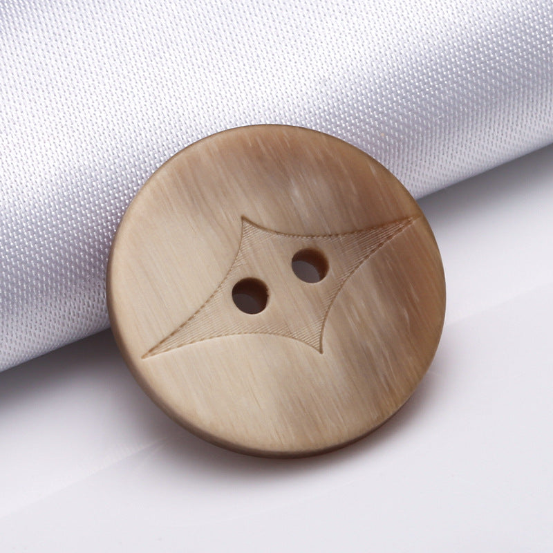 Custom Eco Friendly Wide Thin Edge Chef Jacket Buttons Fire Resistant Recycle Buttons for Clothing-147