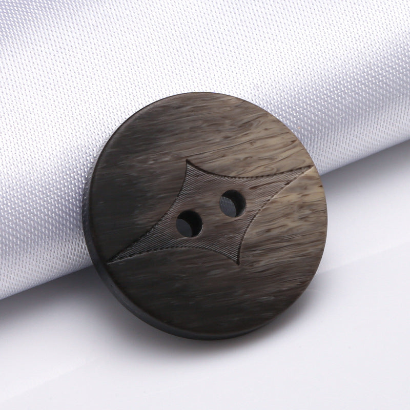 Custom Eco Friendly Wide Thin Edge Chef Jacket Buttons Fire Resistant Recycle Buttons for Clothing-147