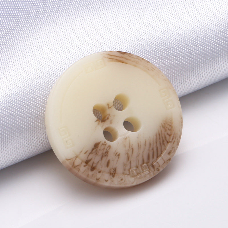 Custom Eco Friendly Wide Thin Edge Chef Jacket Buttons Fire Resistant Recycle Buttons for Clothing-147
