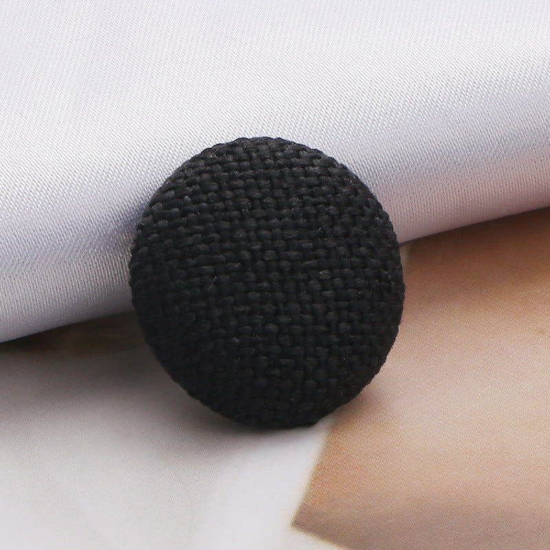 Wholesale custom high quality sofa accessories Aluminum Cloth Fabric covered shank button-