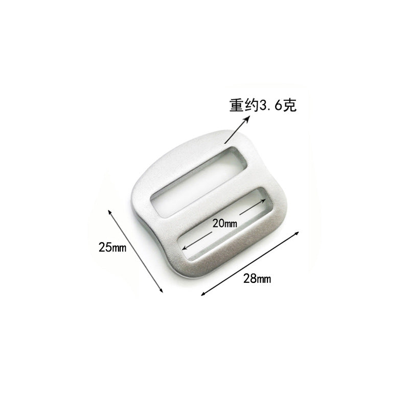 Aluminum High Quality Bag Accessories Square Adjustable Ladder Strap Metal Adjust Slider Loop Buckle For Bags and pet-15