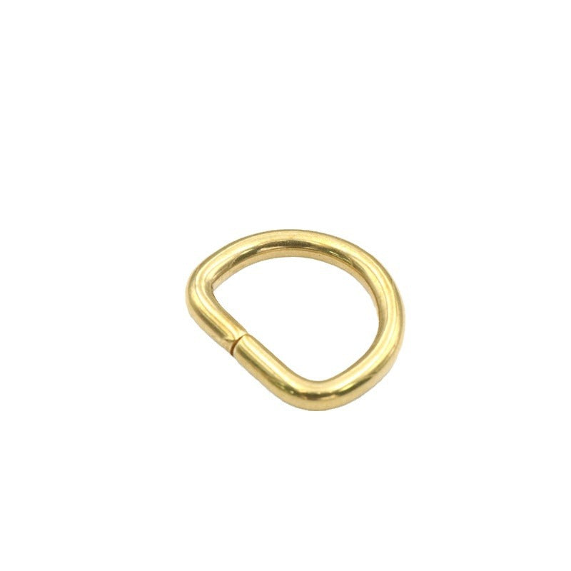 Solid Brass Belt Buckle High-end Luggage Leather Hardware Accessories Adjustable Bag D Ring-15