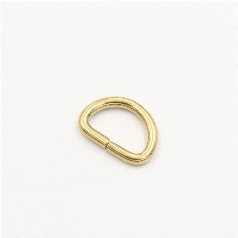 Solid Brass Belt Buckle High-end Luggage Leather Hardware Accessories Adjustable Bag D Ring-15