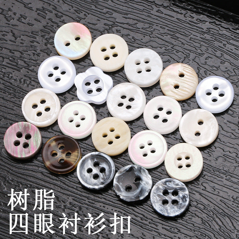 9mm - 12.7mm 4 Holes White Trocas Shell Buttons for High Quality Shirt Polo Clothing SeaShell Men Shirt Buttons Supplier No reviews yet #10 Most popular in Shell Buttons-150