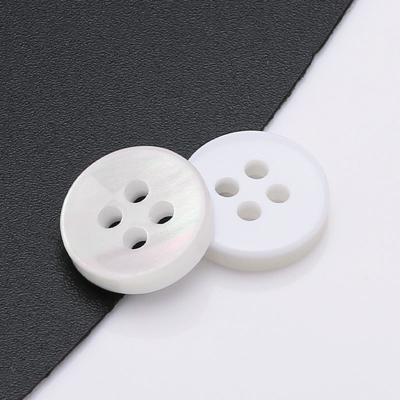 9mm - 12.7mm 4 Holes White Trocas Shell Buttons for High Quality Shirt Polo Clothing SeaShell Men Shirt Buttons Supplier No reviews yet #10 Most popular in Shell Buttons-150