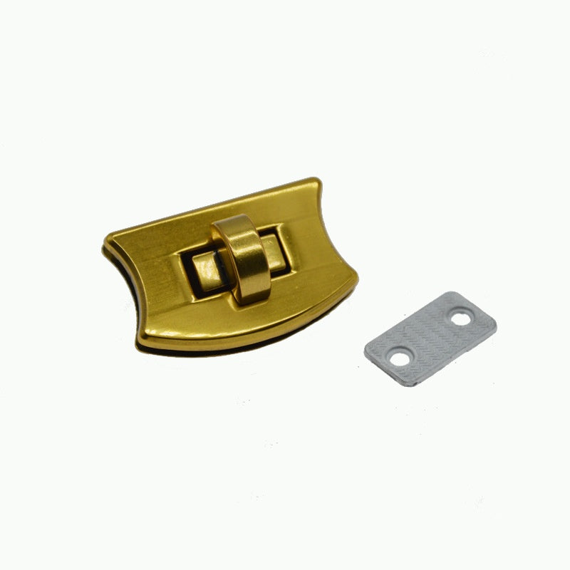 Alloy Square Bamboo Head Screwlock Twist Lock Metal Turn Lock Accessories Luggage Zinc Alloy Gunmetal Bag Parts Accessories - 151