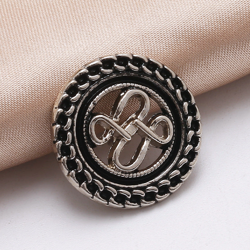 Factory Direct Selling Boxy Button Shirt Sewing Buttons Metal Shank Button for Coat Dress-153
