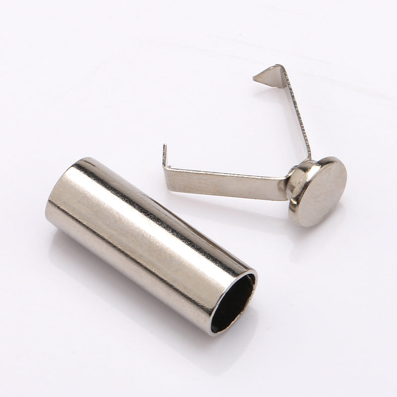 Hoodie Drawstring Cord Metal String Ends Custom Logo Metal Aglets Laser Logo Shoelace Tip Metal for Sneaker Accessories-154