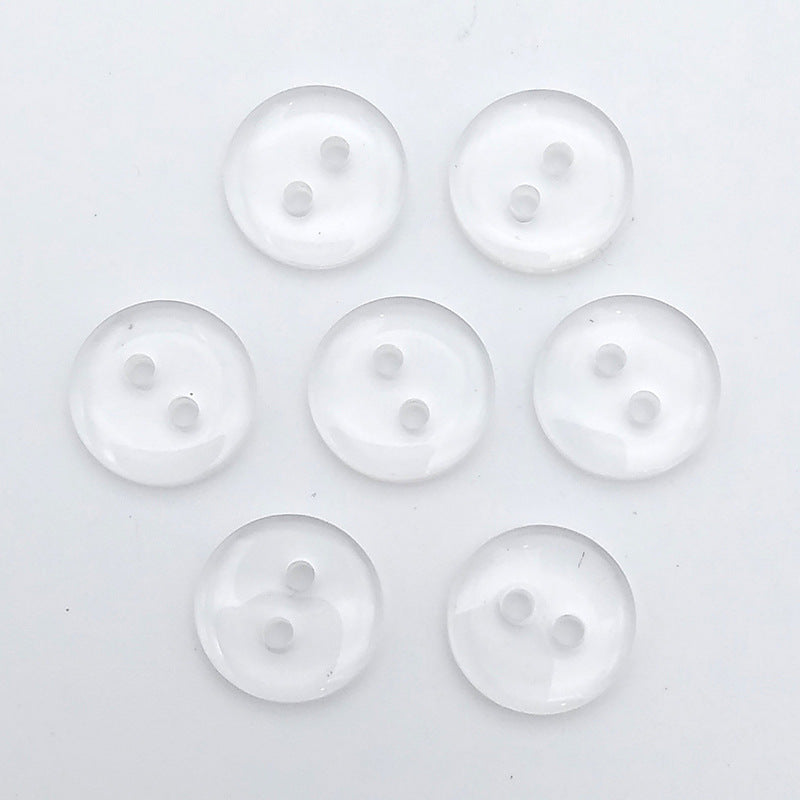 Good Quality Designer Custom Round 4 Holes Resin White Buttons for Clothes Shirt-157