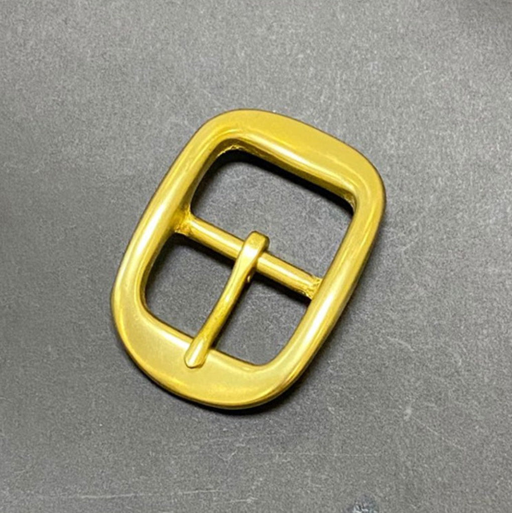 Solid Brass 35MM China Manufacturer Custom Polish Pin Belt Buckle