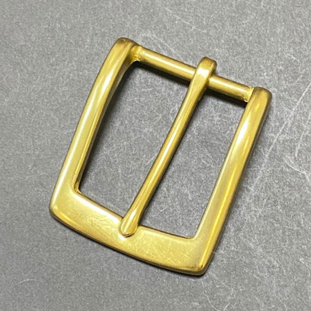 Solid Brass 35MM China Manufacturer Custom Polish Pin Belt Buckle