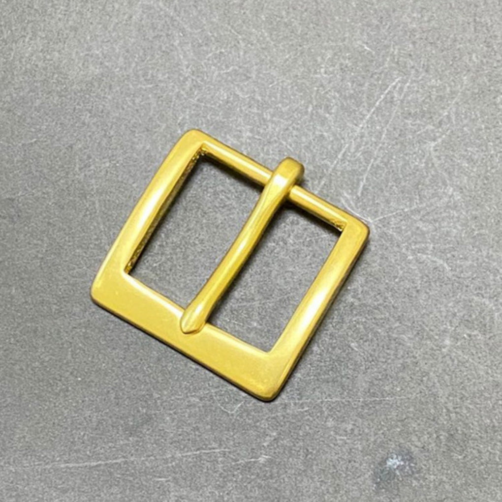Solid Brass 30MM Premium Belt Buckle Single Prong Square Belt Buckle DIY Leather Craft