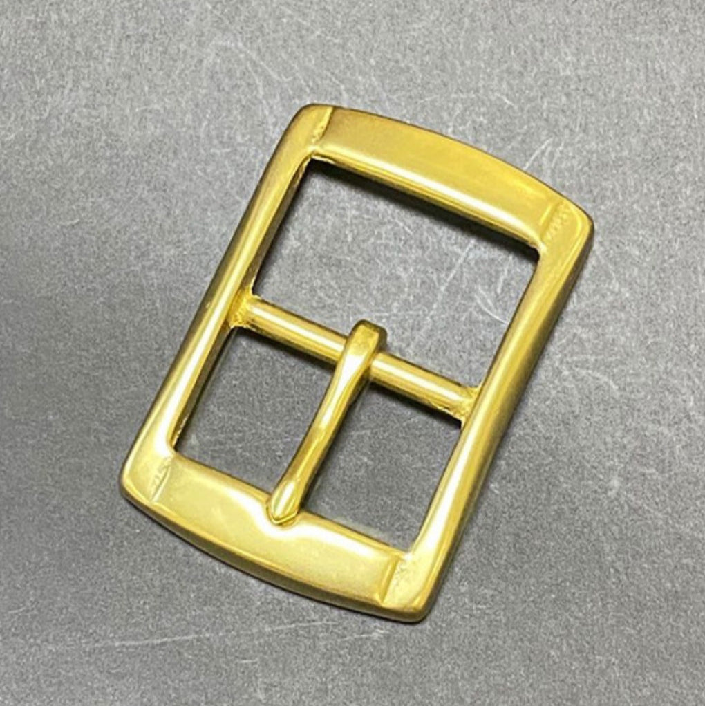 Solid Brass 35MM China Manufacturer Custom Polish Pin Belt Buckle