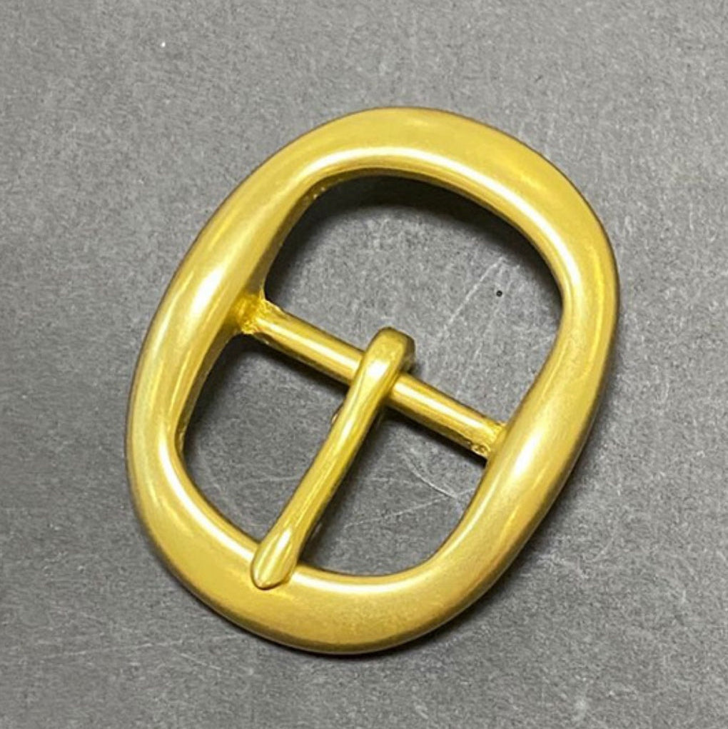 Solid Brass 35MM China Manufacturer Custom Polish Pin Belt Buckle