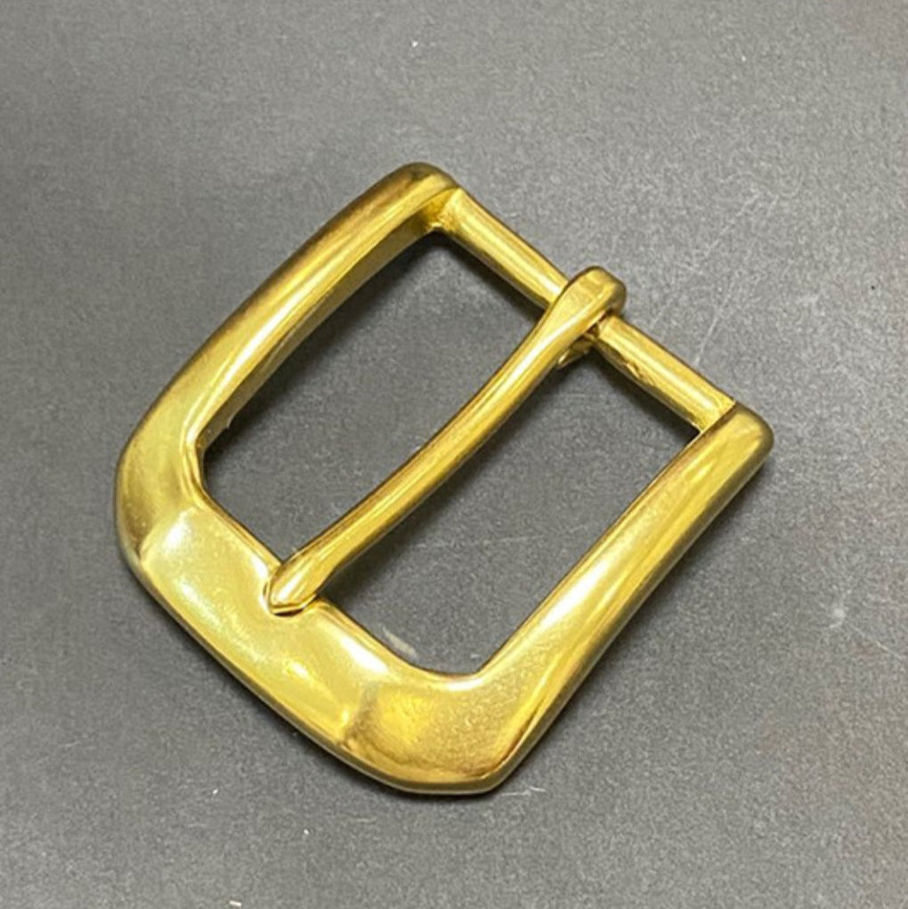 Solid Brass 35MM China Manufacturer Custom Polish Pin Belt Buckle