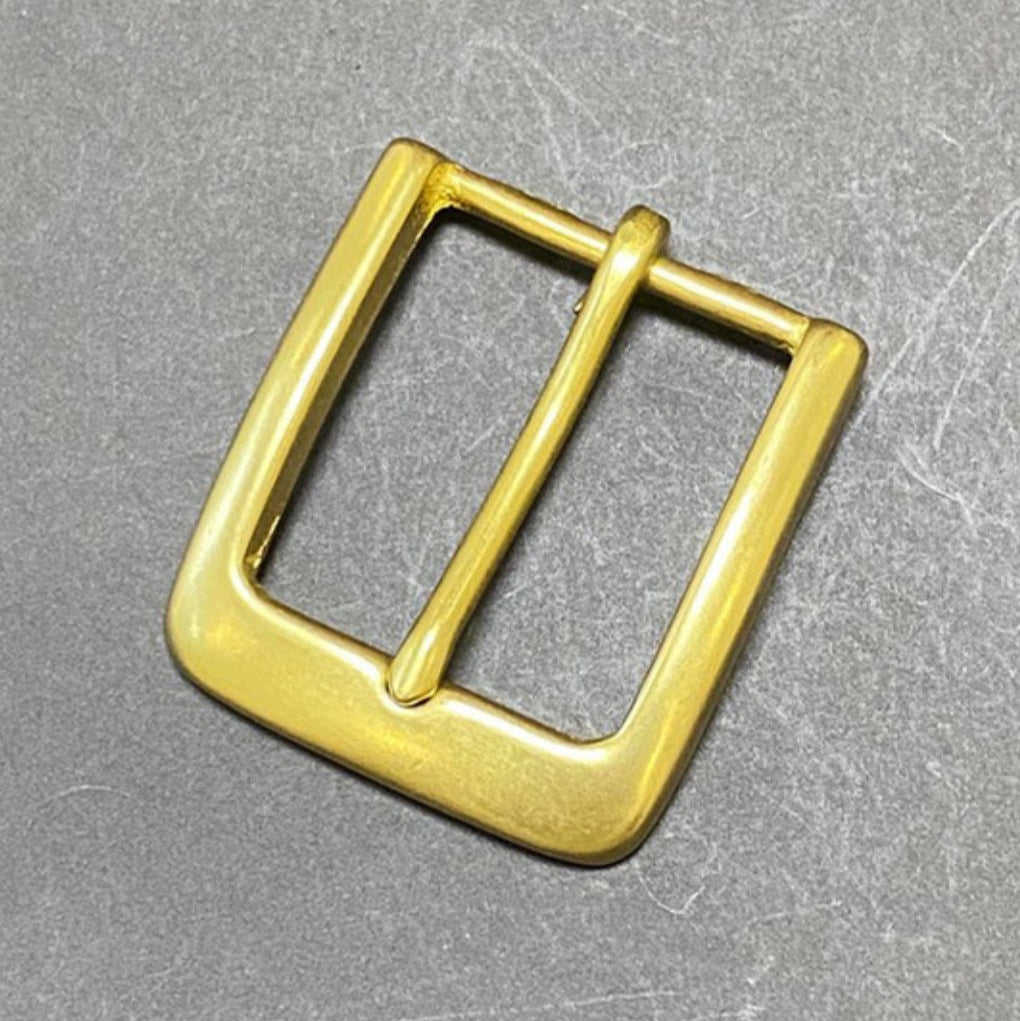 Solid Brass 35MM China Manufacturer Custom Polish Pin Belt Buckle