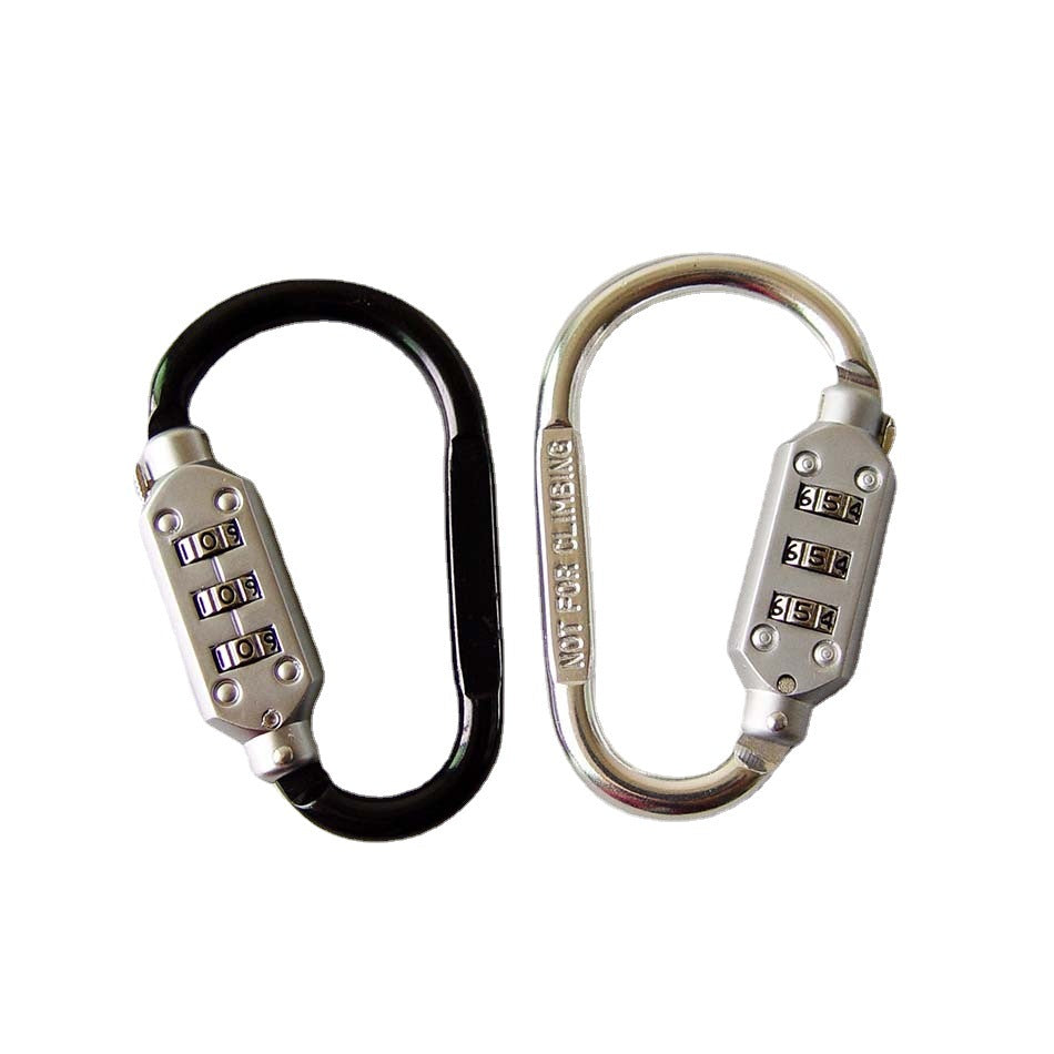 Carabiner Travel Combination 3 Dial Luggage Bag Suitcase Security padlock lock-16