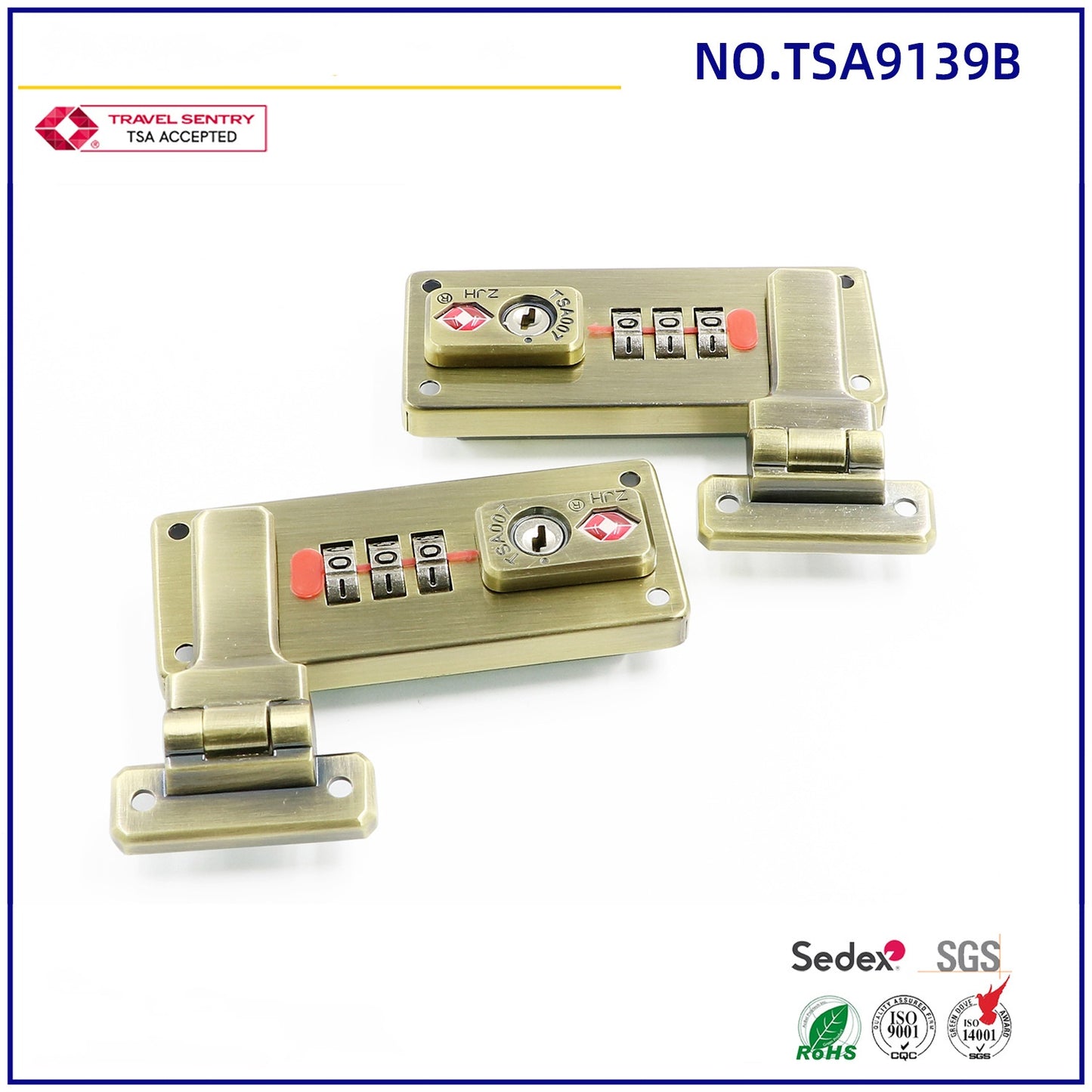 luggage trolley case high quality custom TSA lock 9139B