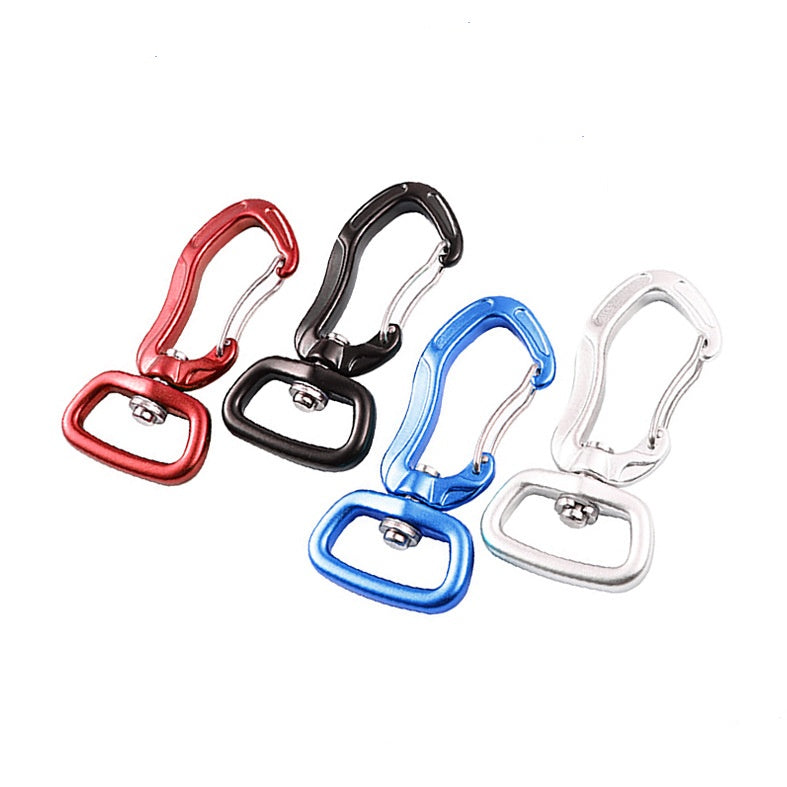 High Strength Aviation Aluminum Swivel Eye Snap Hook Swivel Carabiner Outdoor Climbing Multi-use Carabiner Keychain Buckle-16
