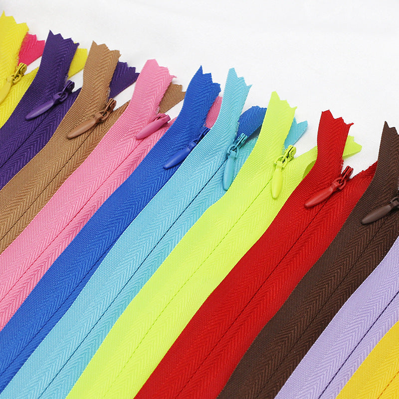 Wholesale Color Invisible #3 Clothing Nylon Zipper for Throw Pillow Cushion Skirt Pants-16