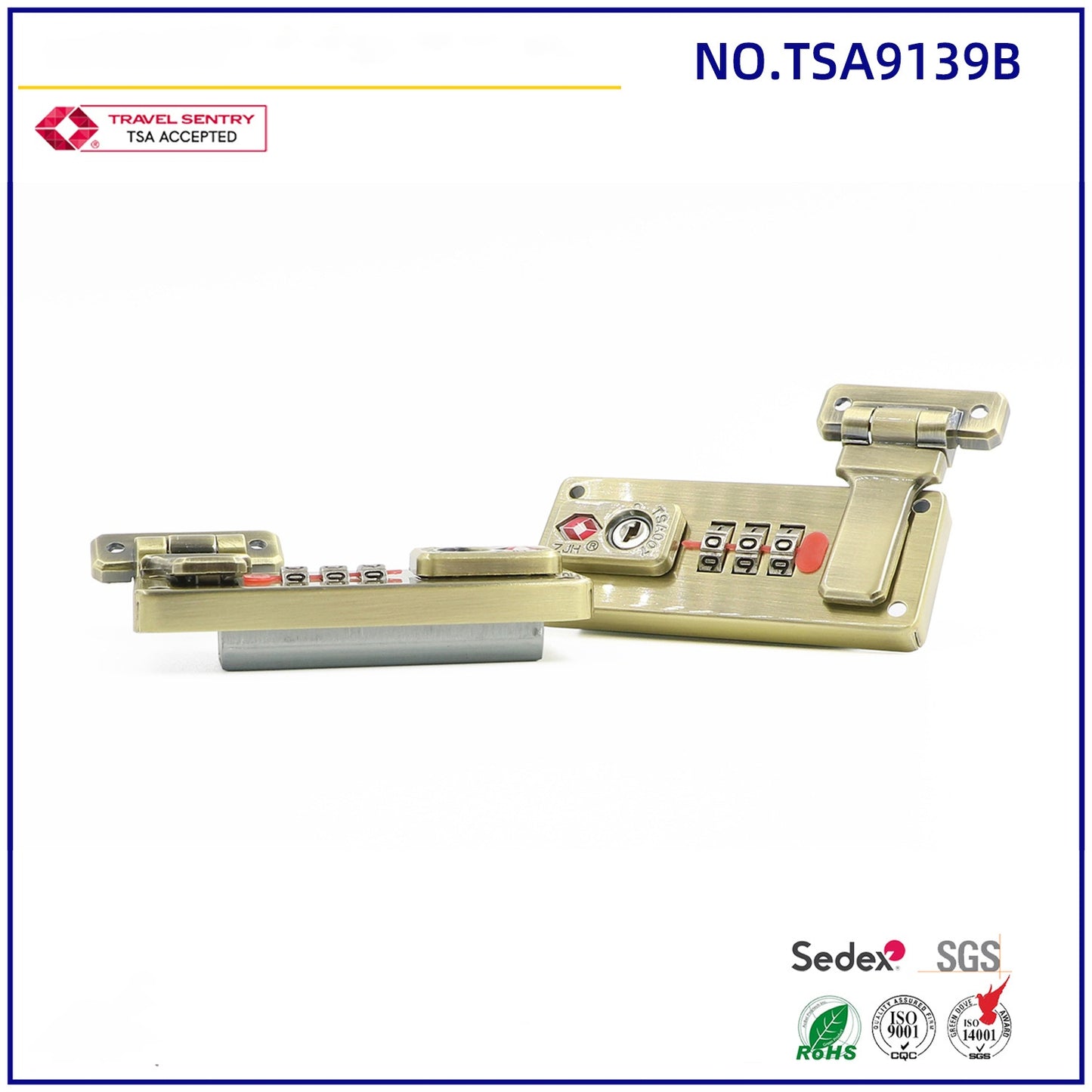 luggage trolley case high quality custom TSA lock 9139B