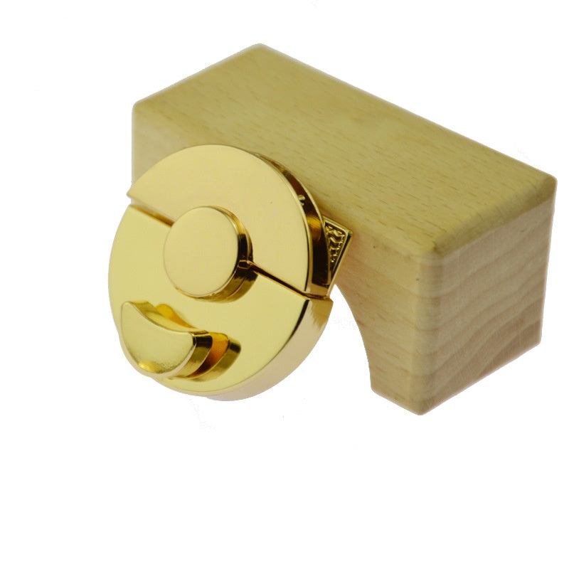Women Bag Buckle Handbag Lock Round Twist Turn Lock Snap Clasp Closure Lock DIY Hardware Accessories -16