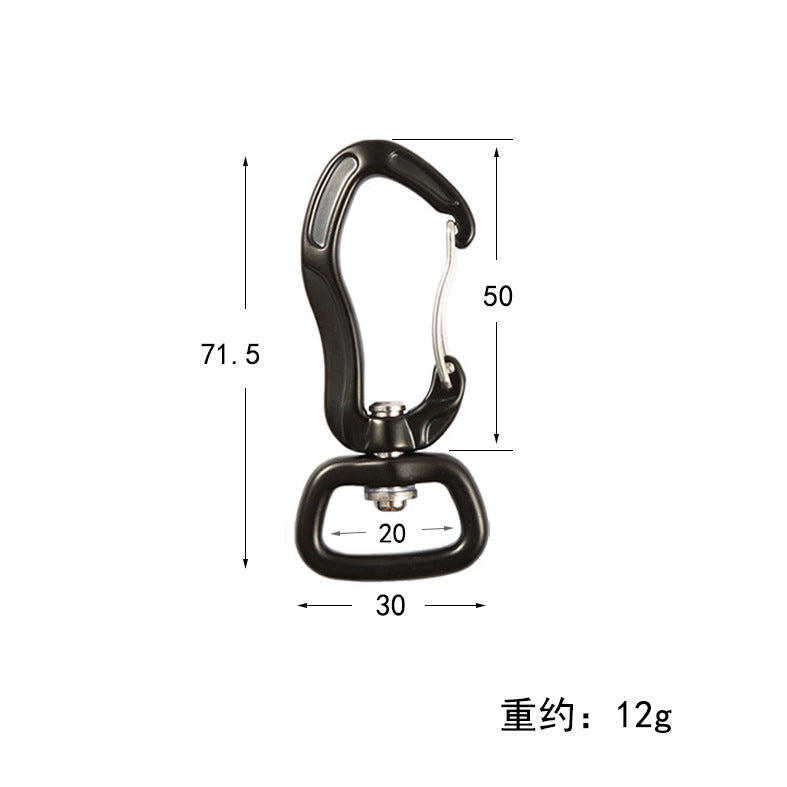High Strength Aviation Aluminum Swivel Eye Snap Hook Swivel Carabiner Outdoor Climbing Multi-use Carabiner Keychain Buckle-16