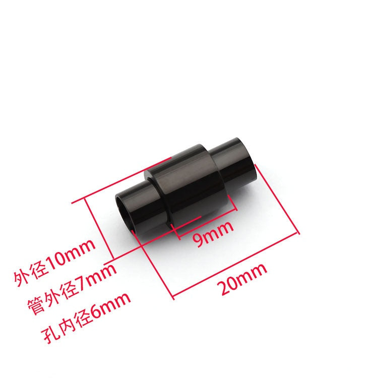 Wholesale Fashion Women Men Stainless Steel Magnetic Clasp Handmade Leather Bracelet-16