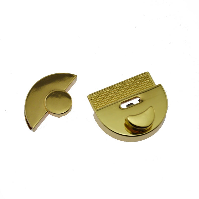 Women Bag Buckle Handbag Lock Round Twist Turn Lock Snap Clasp Closure Lock DIY Hardware Accessories -16