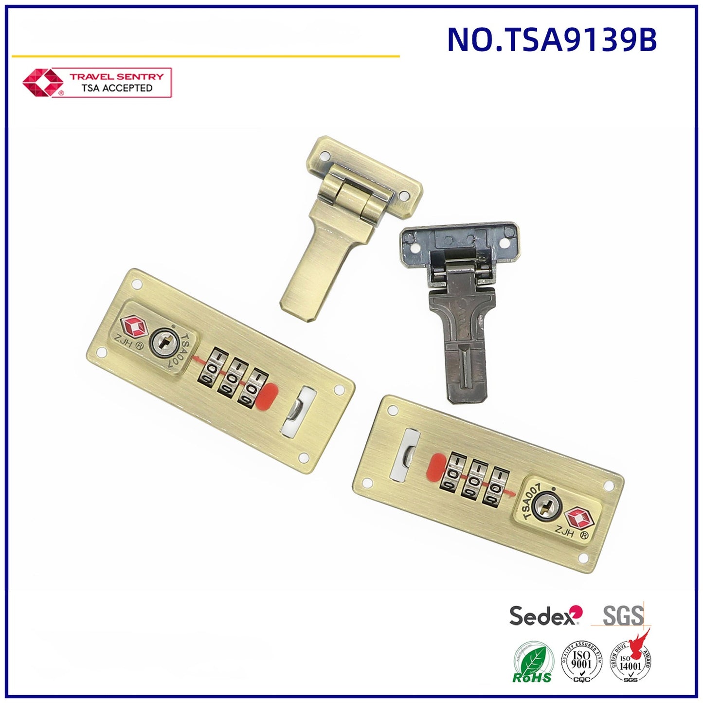 luggage trolley case high quality custom TSA lock 9139B