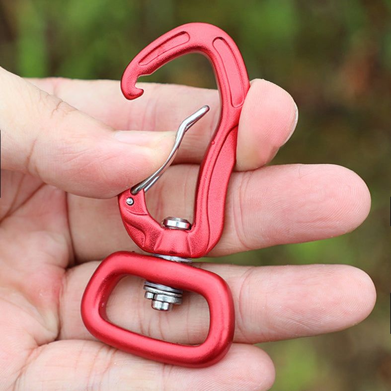 High Strength Aviation Aluminum Swivel Eye Snap Hook Swivel Carabiner Outdoor Climbing Multi-use Carabiner Keychain Buckle-16